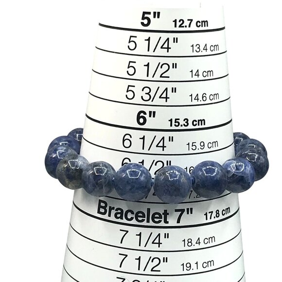 Sodalite Polished Beads Knotted Vintage Bracelet - Picture 5 of 9